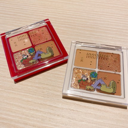 エアリー トゥインクル アイパレット 2021 Green Holidays Edition/innisfree/アイシャドウパレットを使ったクチコミ(1枚目)