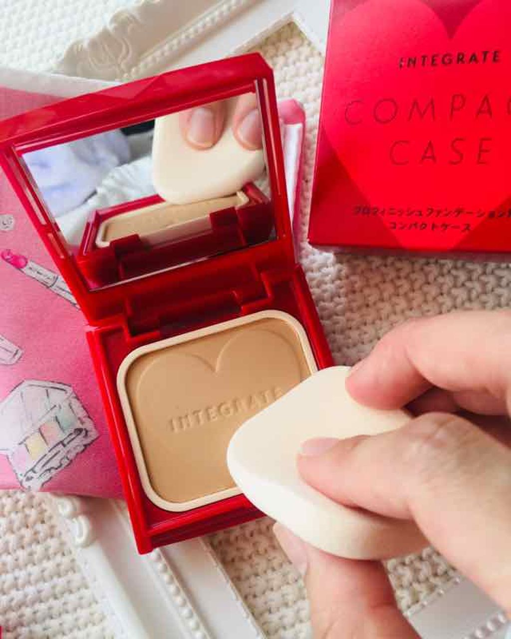 プロフィニッシュファンデーション 特製セット Ⅰ/インテグレート/メイクアップキットを使ったクチコミ（3枚目）