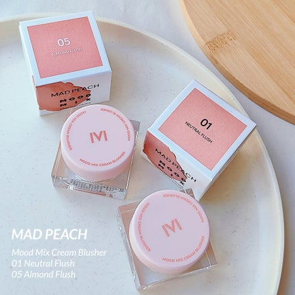 ムードミックスクリームブラッシャー/MAD PEACH/ジェル・クリームチークを使ったクチコミ(2枚目)