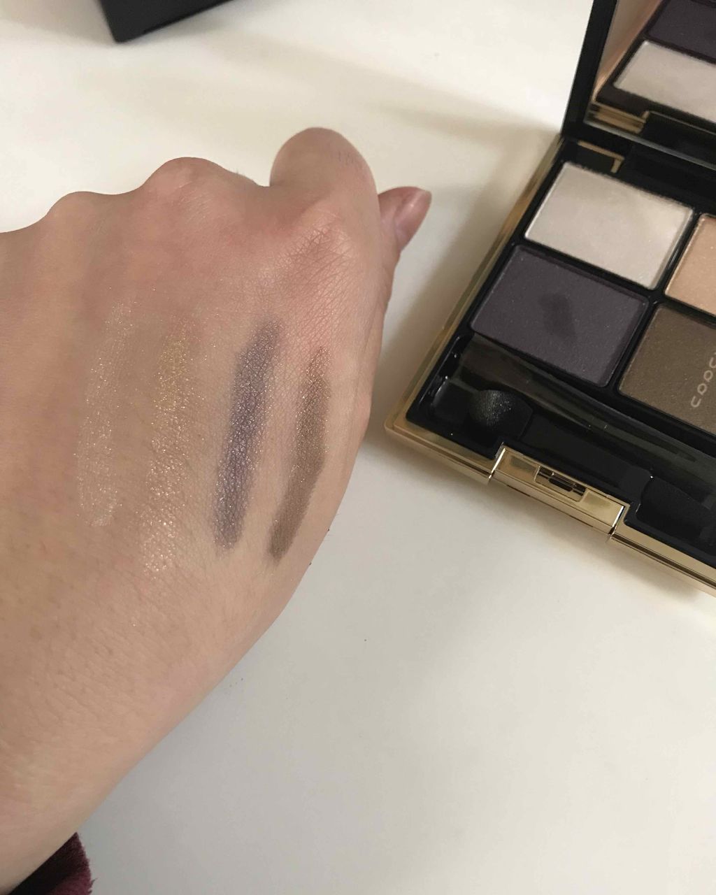 デザイニング カラー アイズ 05 蒼雫(AOSHIZUKU)/SUQQU/アイシャドウパレットを使ったクチコミ（3枚目）