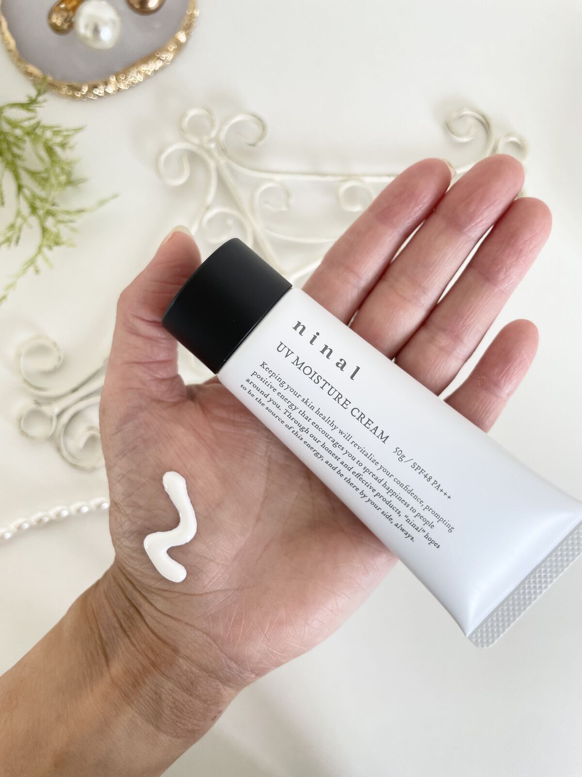 UVモイスチャークリーム n /ninal/日焼け止めクリームを使ったクチコミ（3枚目）