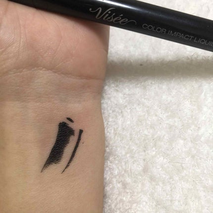 カラーインパクト リキッドライナー/Visée/リキッドアイライナーを使ったクチコミ(2枚目)