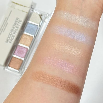 Mood Shower Face Palette/unleashia/パウダーハイライトを使ったクチコミ(2枚目)