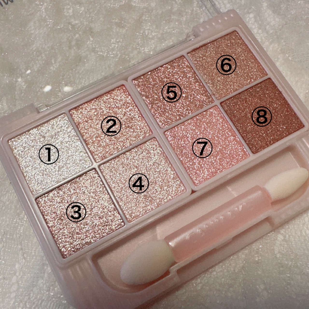 プティパレットアイズ（スパークリングタイプ）/キャンメイク/アイシャドウを使ったクチコミ（2枚目）