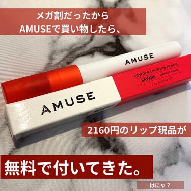 パウダーリップバームペンシル/AMUSE/口紅を使ったクチコミ（1枚目）