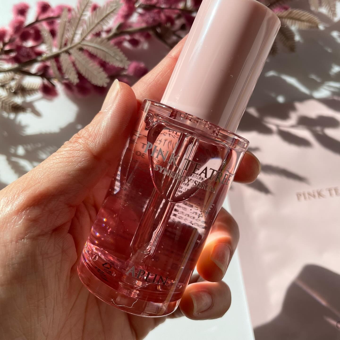 ピンクティーツリーシナジーセラム/APLIN/美容液を使ったクチコミ（3枚目）