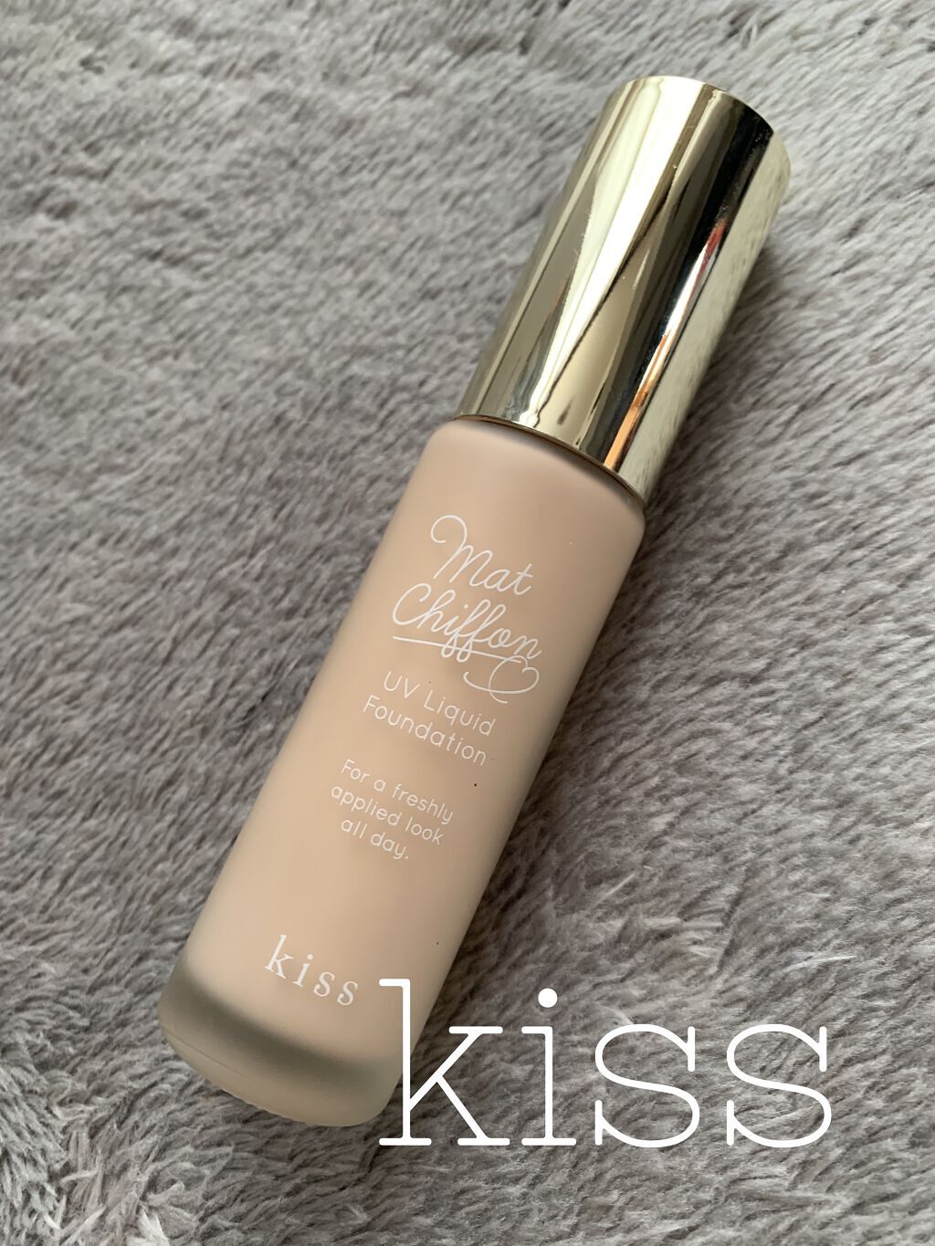 マットシフォン UVリキッドファンデ 01 ライトピンクオークル(Light Pink Ochre)/KiSS/リキッドファンデーションを使ったクチコミ（1枚目）