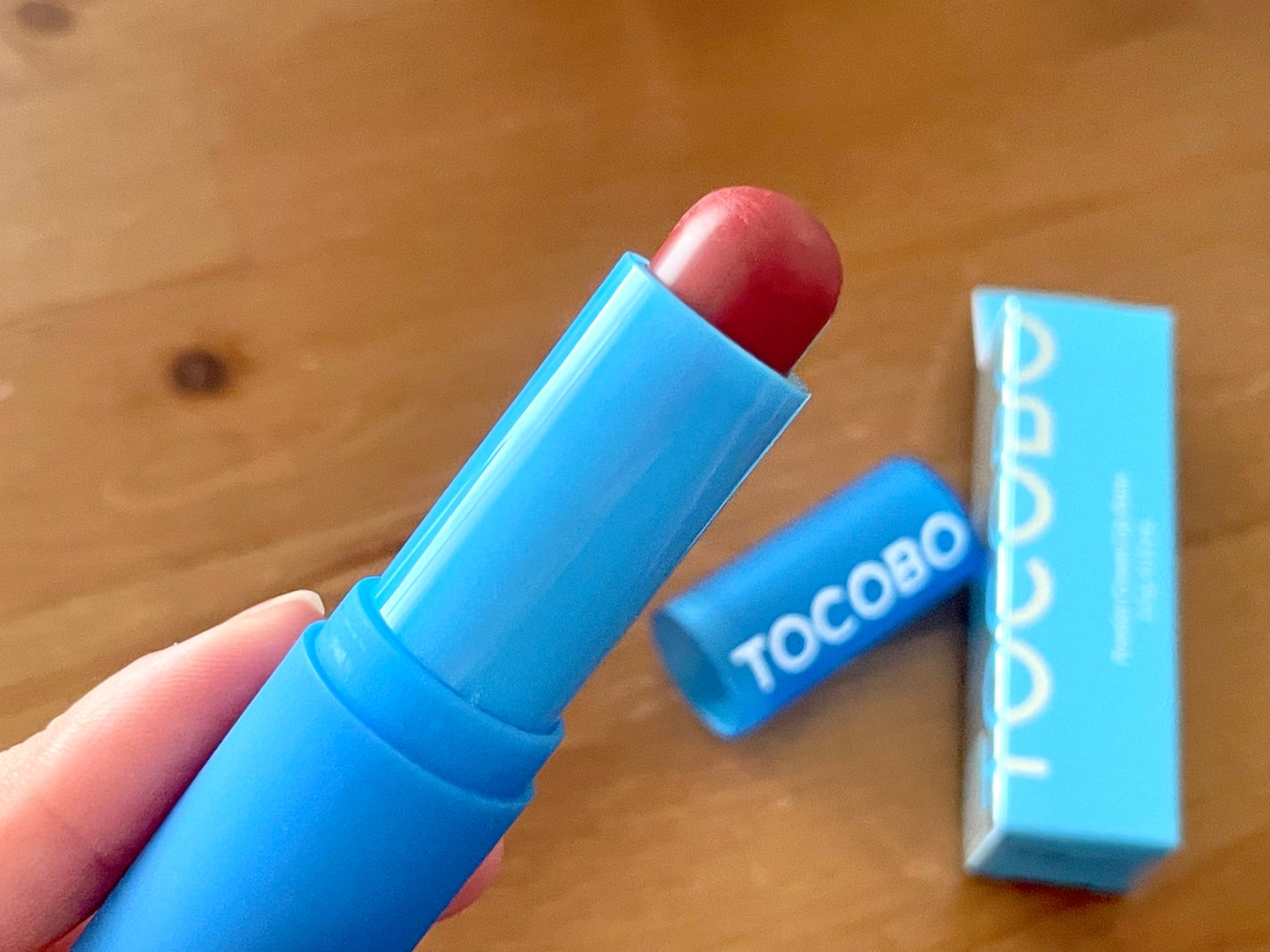 パウダークリームリップバーム/TOCOBO/リップバームを使ったクチコミ(3枚目)