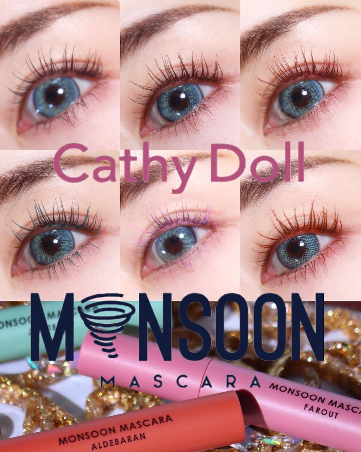 モンスーンカラーマスカラ/CathyDoll/マスカラを使ったクチコミ（1枚目）