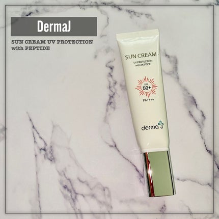 サンクリーム+/ DermaJ/日焼け止めクリームを使ったクチコミ(2枚目)