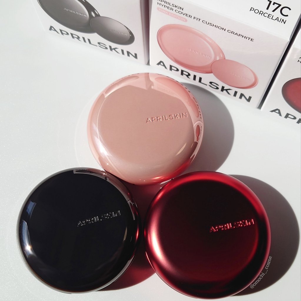 ハイパーカバーフィットクッション  グラファイト/APRILSKIN/クッションファンデーションを使ったクチコミ（1枚目）
