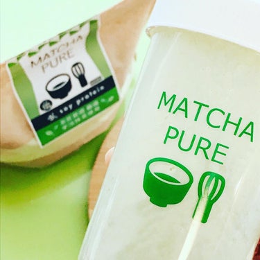 MATCHA PURE（プロテインパウダー）/ピュアパートナー/ドリンクを使ったクチコミ（1枚目）