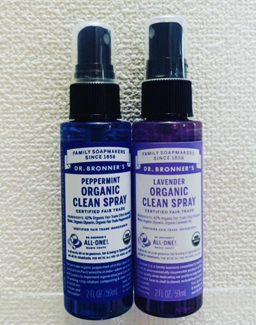 オーガニッククリーンスプレー   ラベンダー/Dr. Bronner's Magic Soaps(海外)/その他を使ったクチコミ（1枚目）