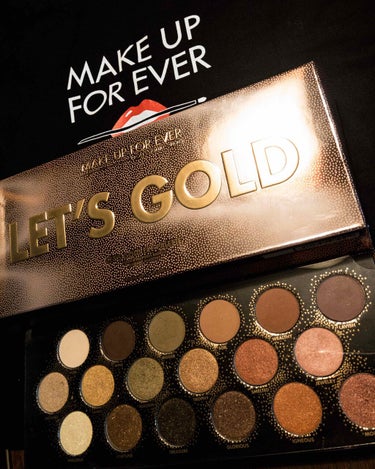 MAKE UP FOR EVER レッツゴールドアイパレットのクチコミ「MAKE UP FOREVER Let's GOLD
2019ホリデーコレクション

上段から.....」（1枚目）