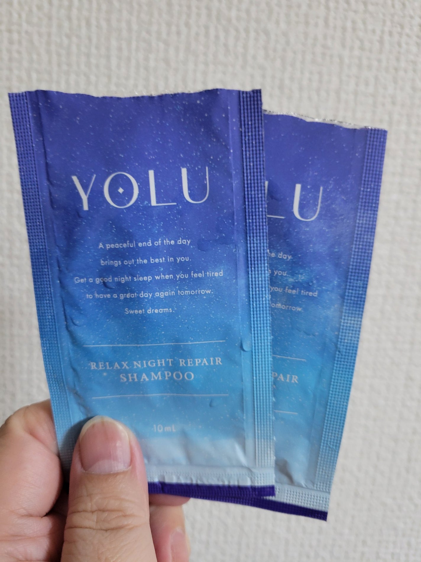 カームナイトリペアシャンプー/トリートメント/YOLU/市販シャンプーを使ったクチコミ(1枚目)