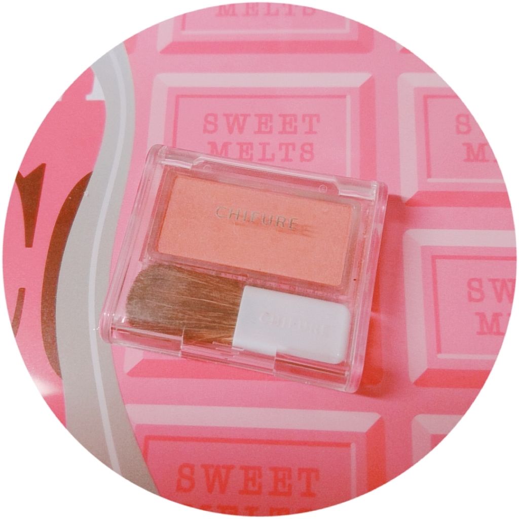 チーク カラー(ブラシ付)/ちふれ/パウダーチークを使ったクチコミ(1枚目)