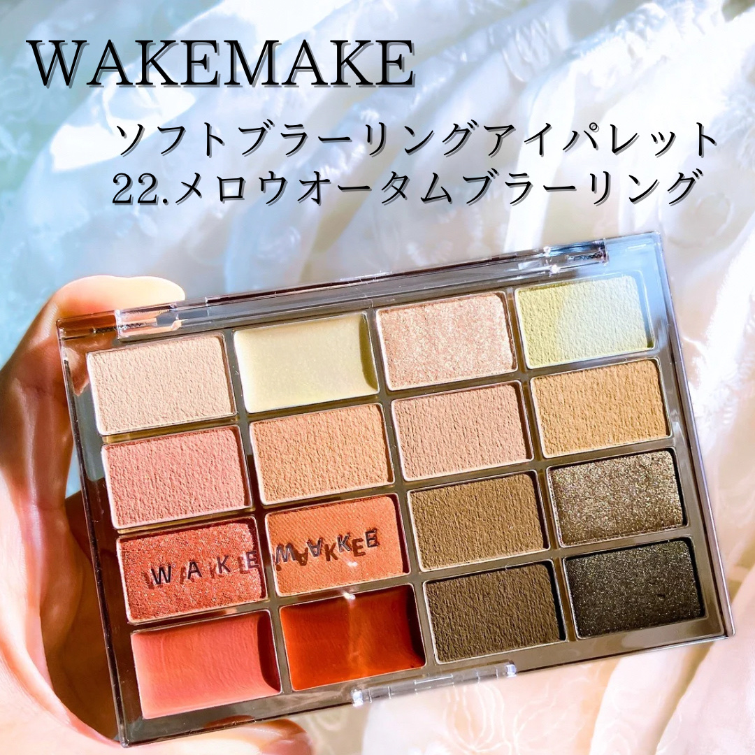 ソフトブラーリングアイパレット/wakemake/アイシャドウパレットを使ったクチコミ（2枚目）
