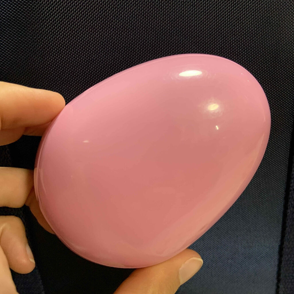 立体ブラシ(たまご型)/DAISO/ヘアブラシを使ったクチコミ（2枚目）