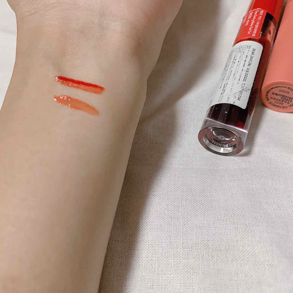 ディアダーリン ウォータージェルティント/ETUDE/リップティントを使ったクチコミ（3枚目）