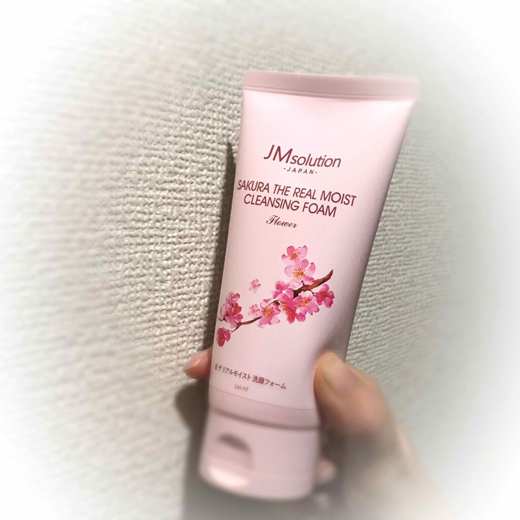 メイクも落とせる洗顔フォーム 桜/JMsolution/洗顔フォームを使ったクチコミ（1枚目）