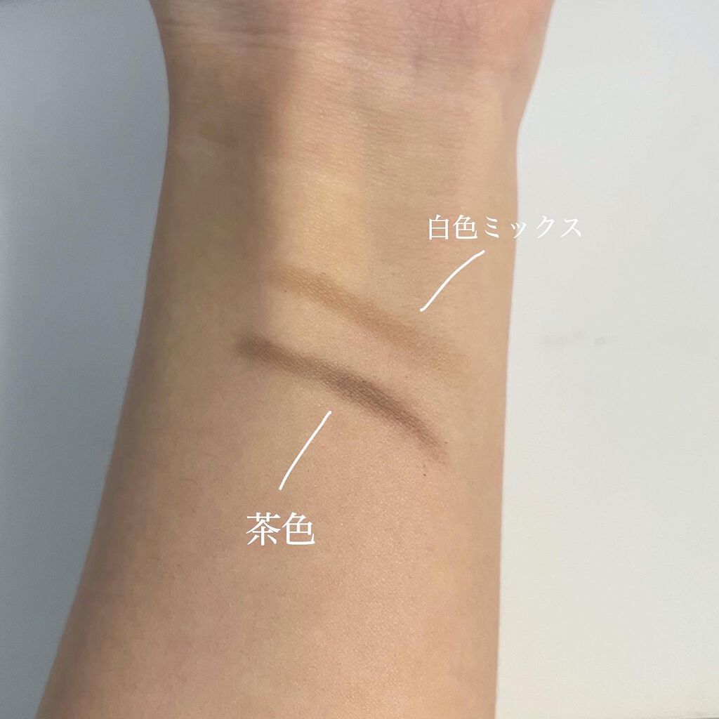 ダブルエンドアイブロウブラシ熊野筆/＆be/メイクブラシを使ったクチコミ（3枚目）