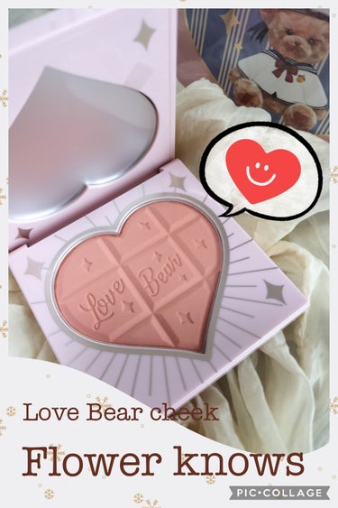 Love Bear ブラッシュ ストロベリーチョコレート/FlowerKnows/パウダーチークを使ったクチコミ（1枚目）