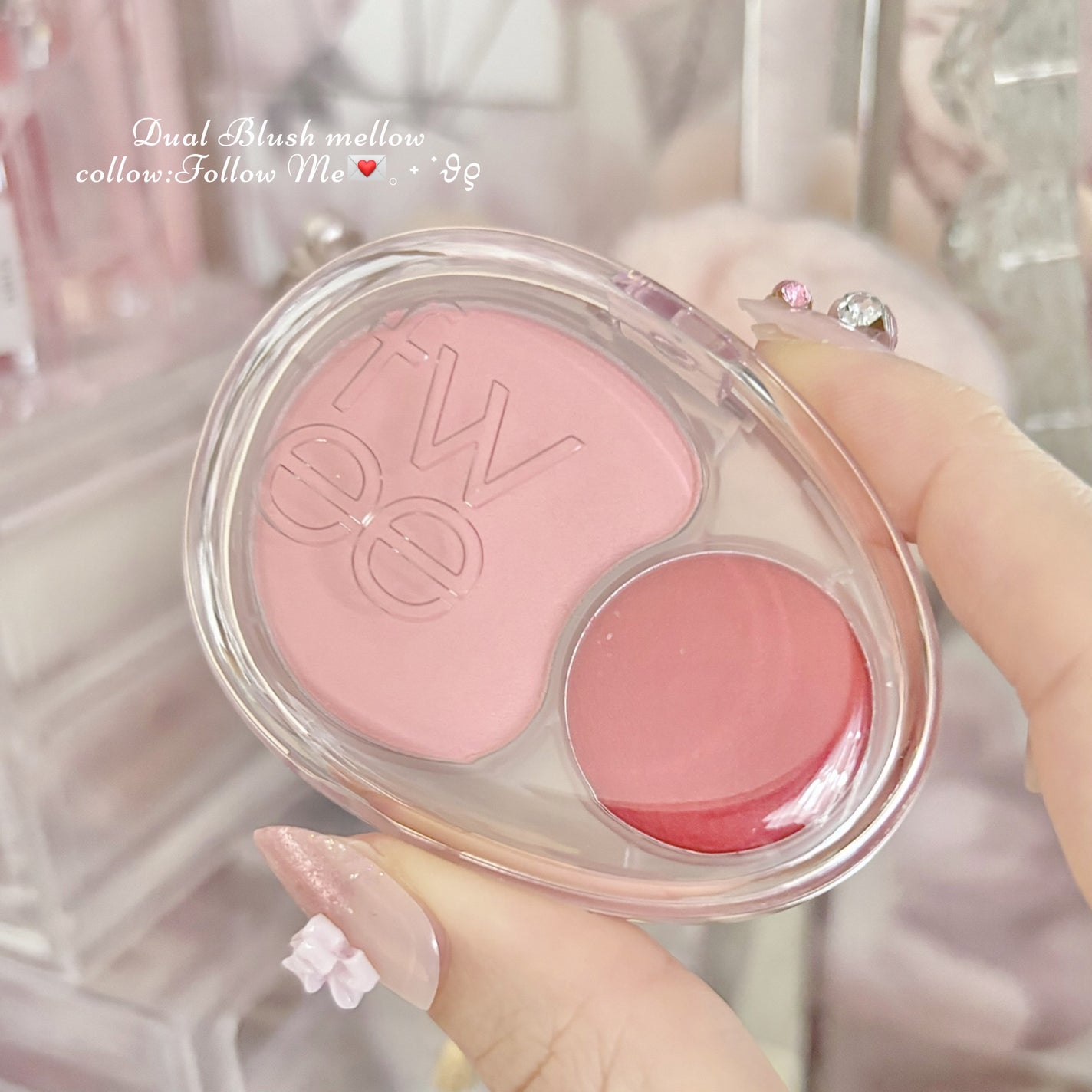 デュアルチークメロウ/fwee/ジェル・クリームチークを使ったクチコミ(2枚目)