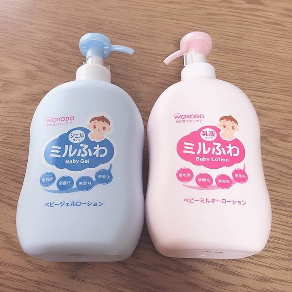 プレゼントを選ぼう！ 和光堂 ミルふわ ベビージェルローション ポンプタイプ 300mL 顔 からだ用 赤ちゃん用スキンケア  materialworldblog.com