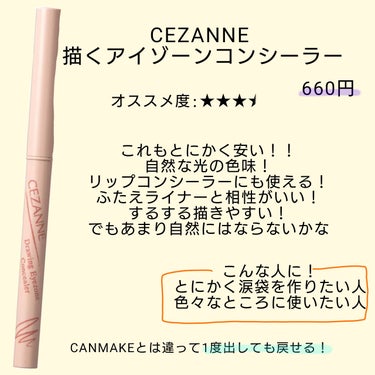 描くふたえアイライナー/CEZANNE/リキッドアイライナーを使ったクチコミ（3枚目）