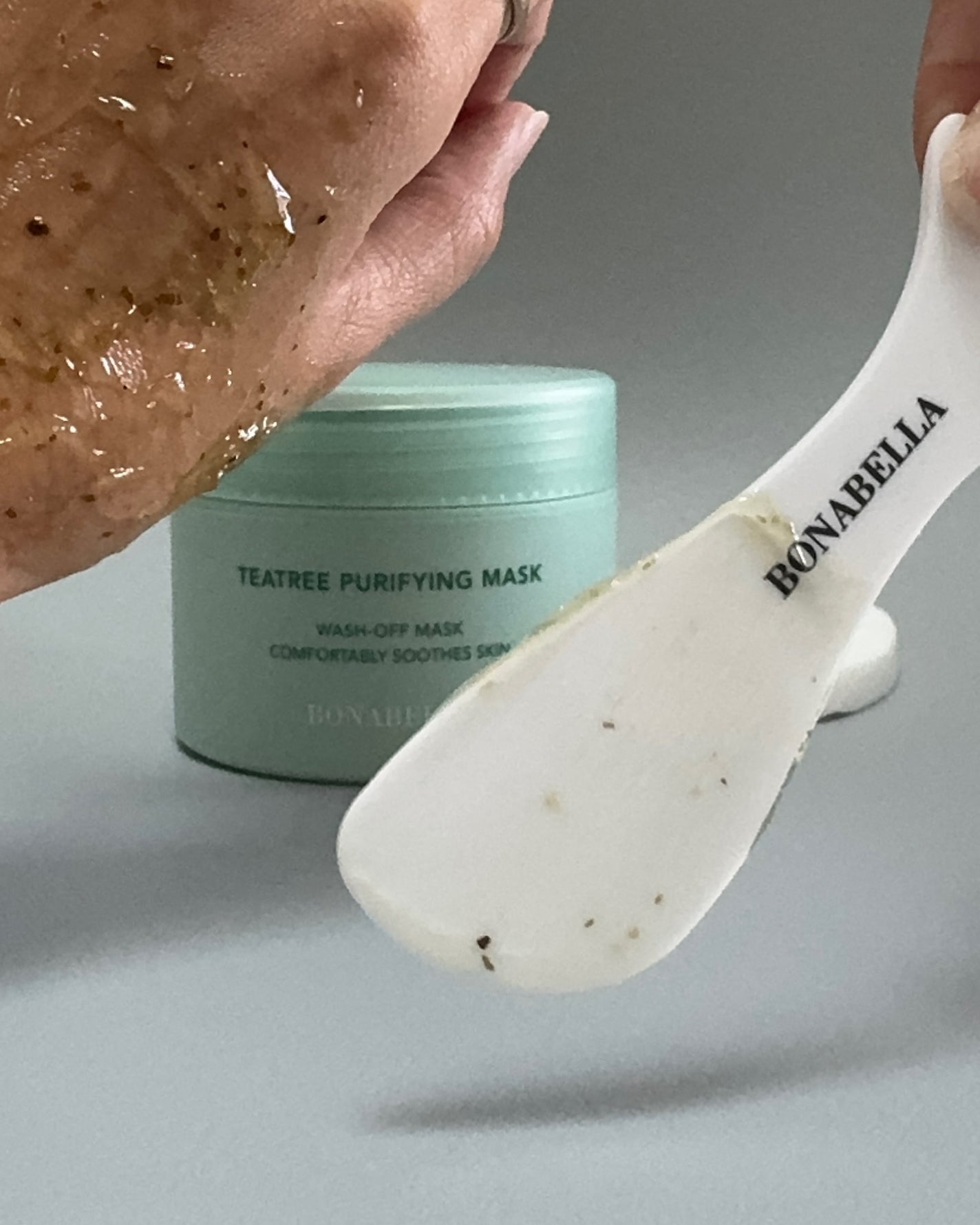 ティーツリーピュリファイングマスク/BONABELLA/洗い流すパック・マスクを使ったクチコミ(2枚目)
