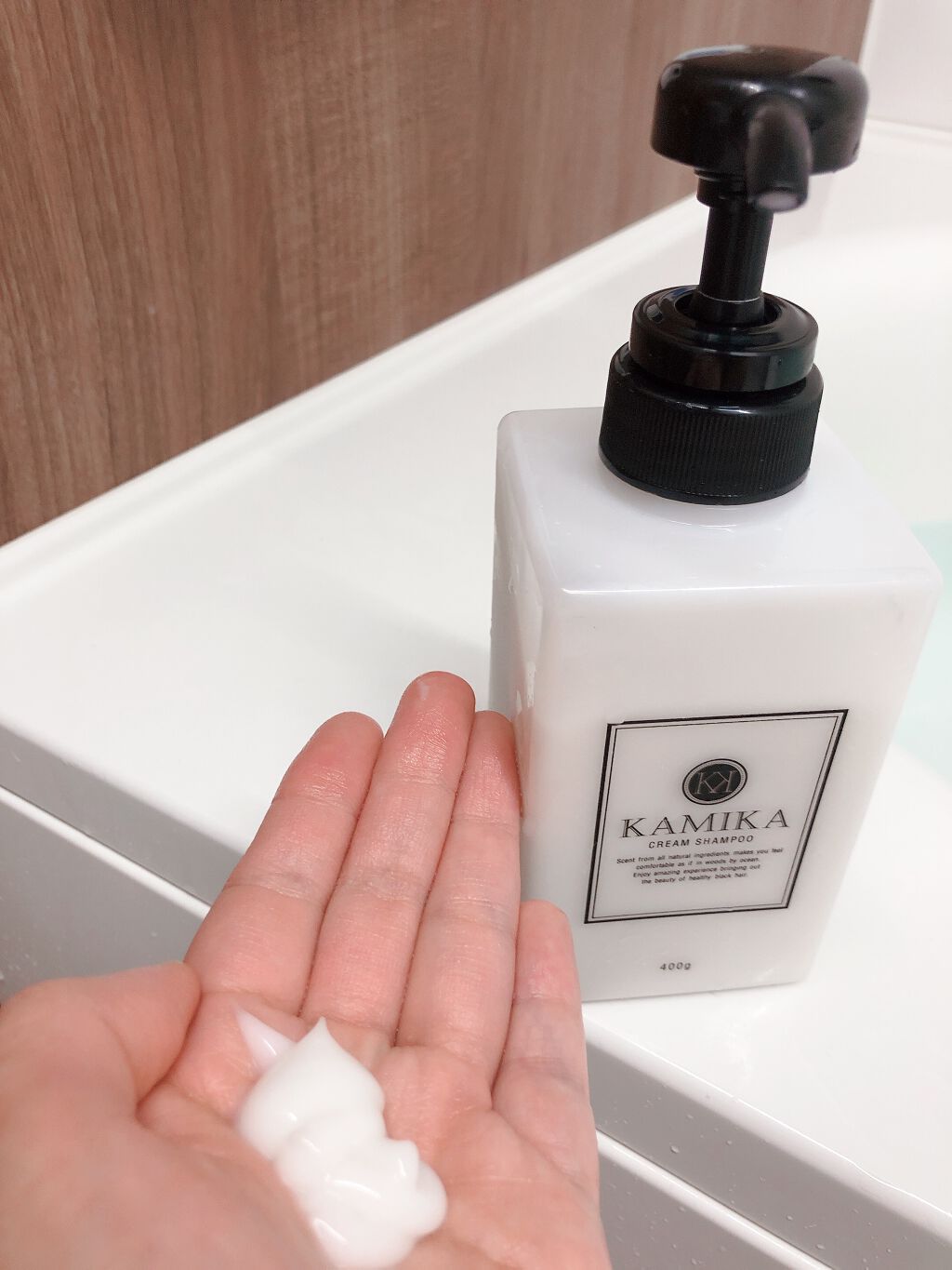 黒髪クリームシャンプー/KAMIKA/シャンプー・コンディショナーを使ったクチコミ（2枚目）