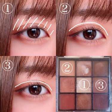 UR GLAM　BLOOMING EYE COLOR PALETTE/U R GLAM/アイシャドウパレットを使ったクチコミ（2枚目）