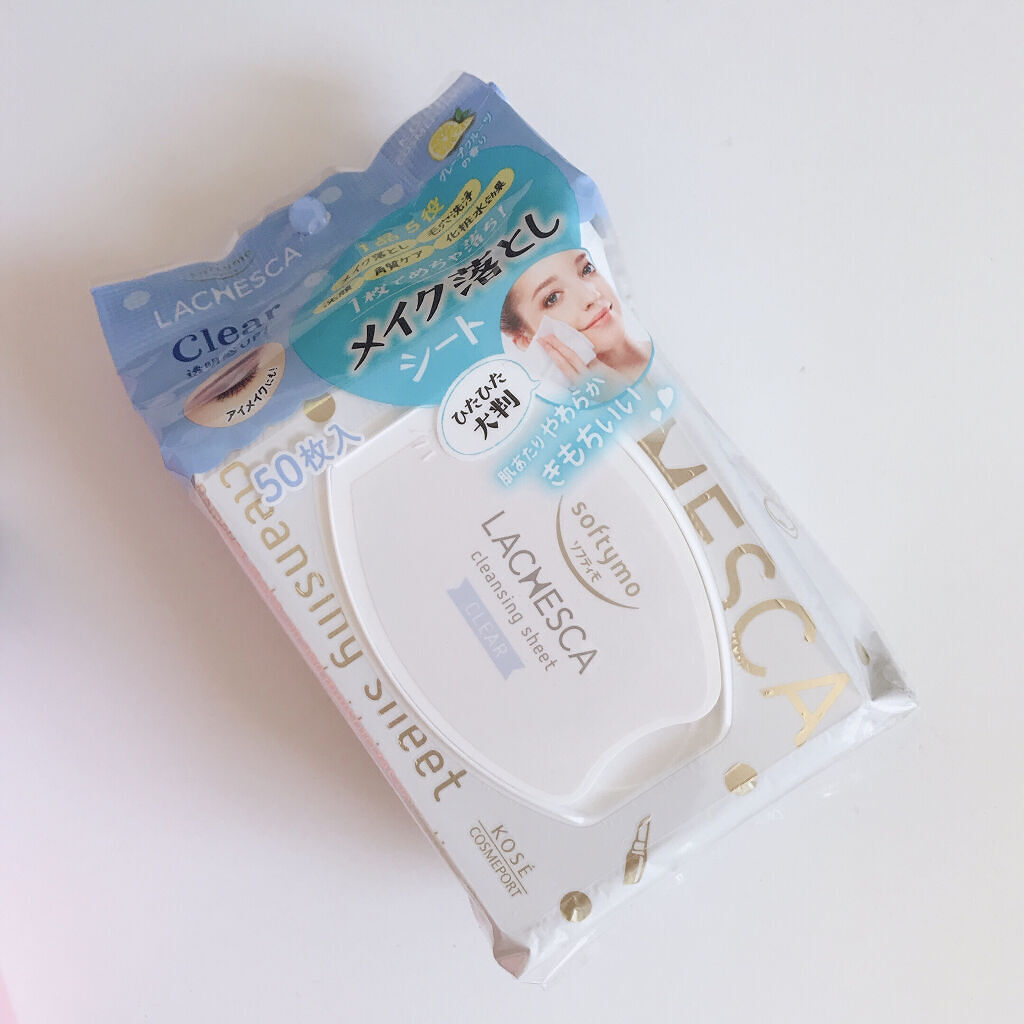 水クレンジングシート（クリア）/ラチェスカ/クレンジングシートを使ったクチコミ（1枚目）
