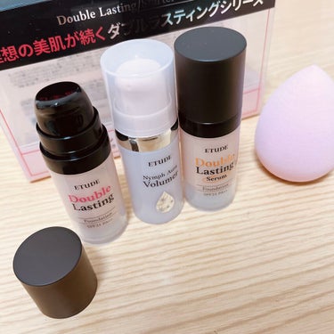 ETUDE ダブルラスティング スターターキットのクチコミ「エチュード
ダブルラスティング
スターターキット
ニュートラルベージュ

人気のリキッドファン.....」（2枚目）