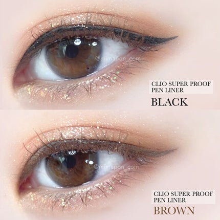スーパープルーフ ペン ライナー/CLIO/リキッドアイライナーを使ったクチコミ(2枚目)