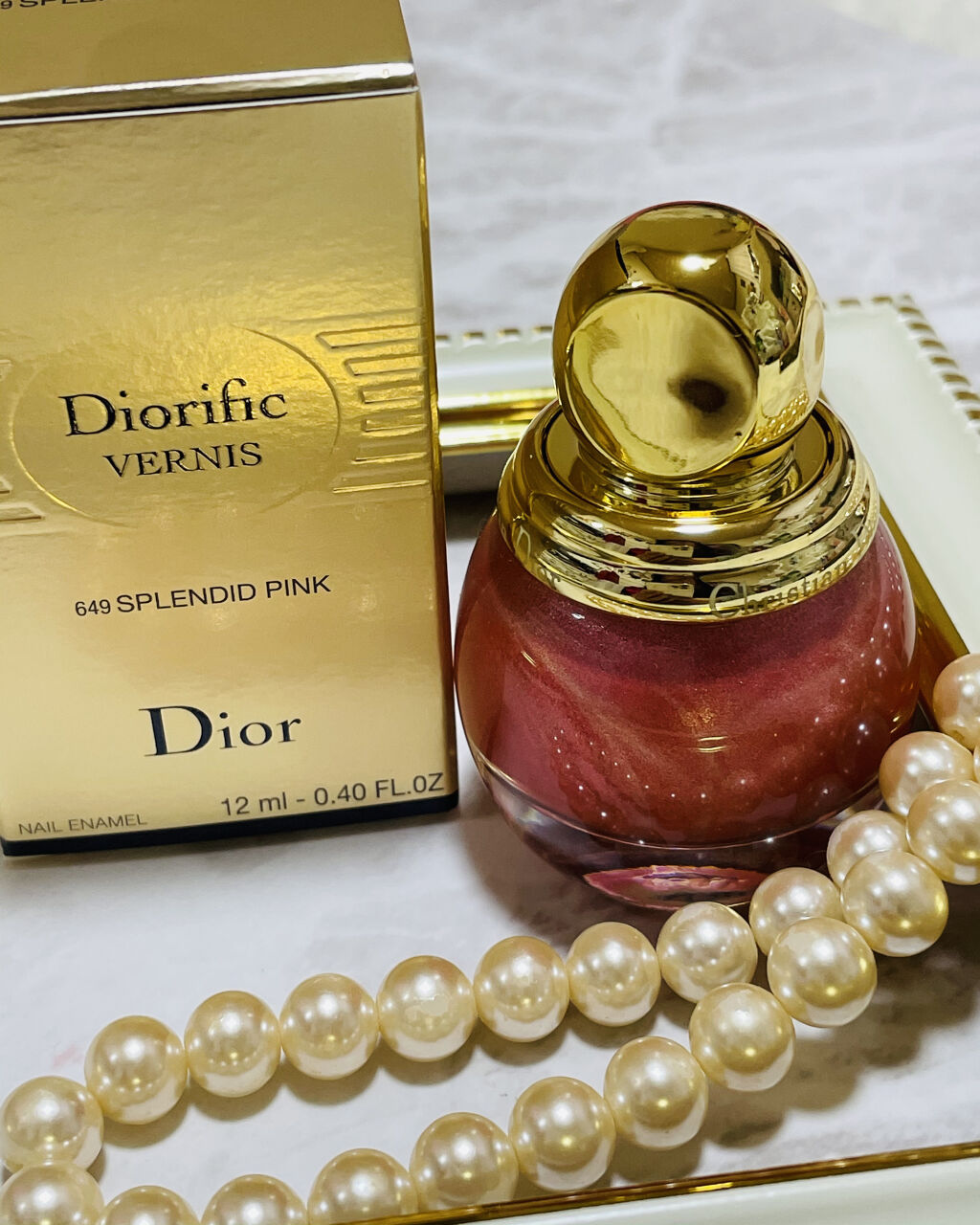 ヴェルニ ディオリフィック 649 スプレンディッド ピンク（生産終了）/Dior/マニキュアを使ったクチコミ（1枚目）