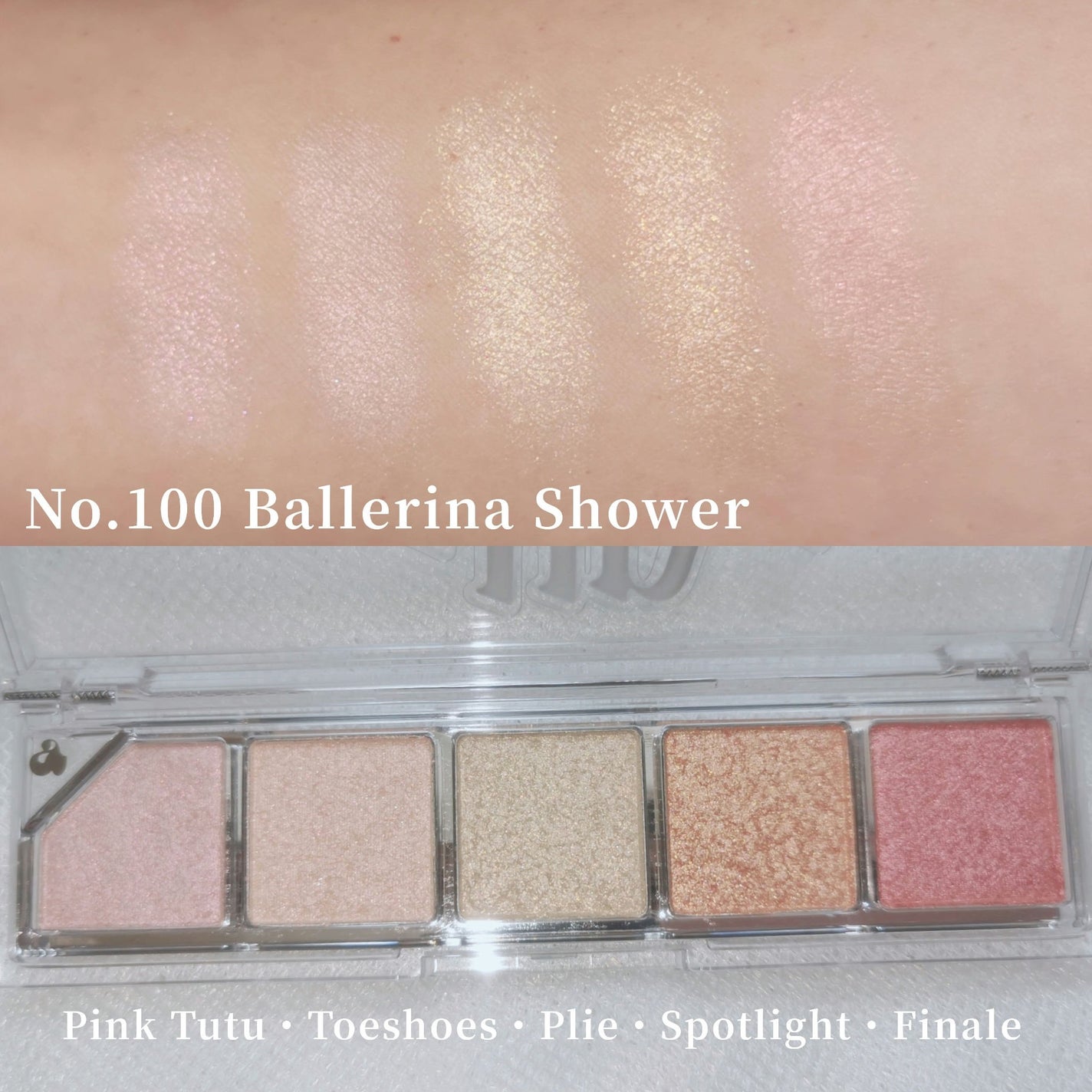 Mood Shower Face Palette/unleashia/パウダーハイライトを使ったクチコミ(2枚目)
