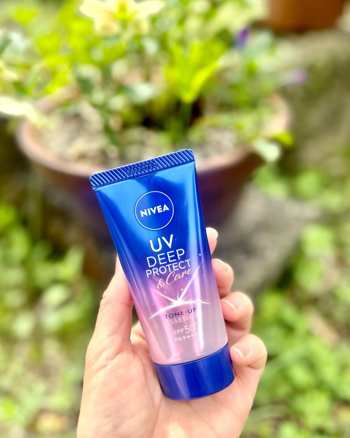 ニベアUV ディープ プロテクト&ケア トーンアップ エッセンス/ニベア/日焼け止めローションを使ったクチコミ(1枚目)