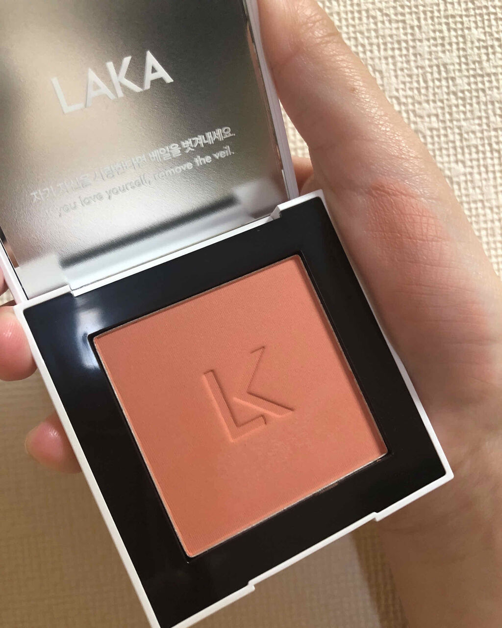 ジャストチーク/Laka/パウダーチークを使ったクチコミ（2枚目）