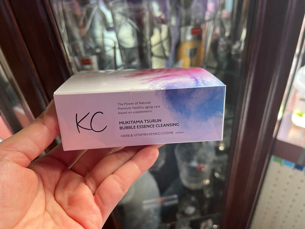 KC むきタマつるん 発泡美容液クレンジング/ハーブ健康本舗/クレンジングジェルを使ったクチコミ(1枚目)