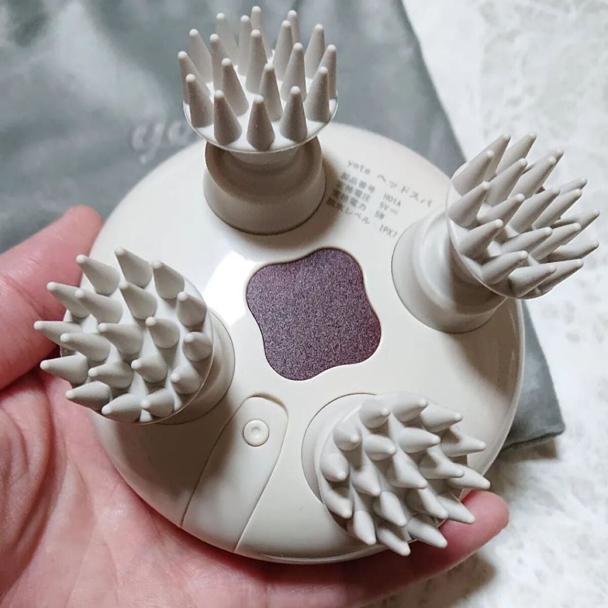 ヘッドスパ 電動頭皮ブラシ/yete/ヘッドマッサージャーを使ったクチコミ(2枚目)