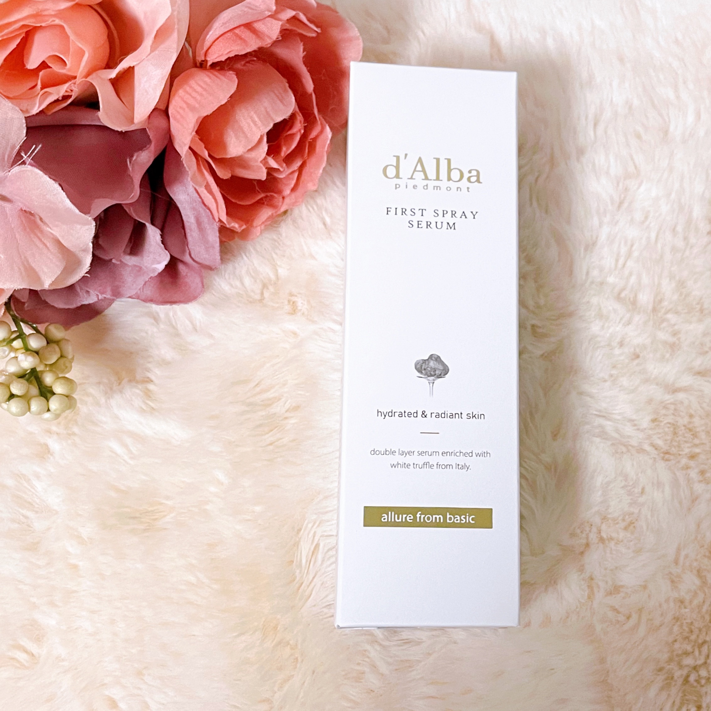 ダルバ ホワイトトリュフファーストスプレーセラム/ダルバ/ミスト状化粧水を使ったクチコミ（3枚目）