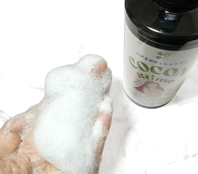 COCON time ココンタイム セリシン入り ヘア&ボディシャンプー/みやびやかシリーズ/市販シャンプーを使ったクチコミ(3枚目)