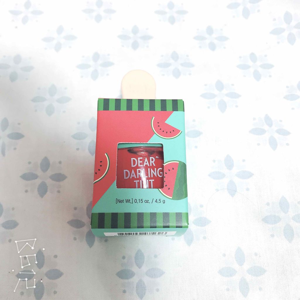 ディアダーリン ウォータージェルティント (アイスティント)/ETUDE/口紅を使ったクチコミ(1枚目)