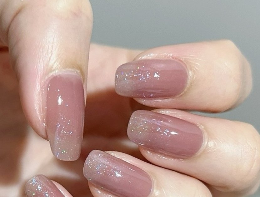 ノンワイプトップコート/セリア/ジェルネイルを使ったクチコミ（2枚目）