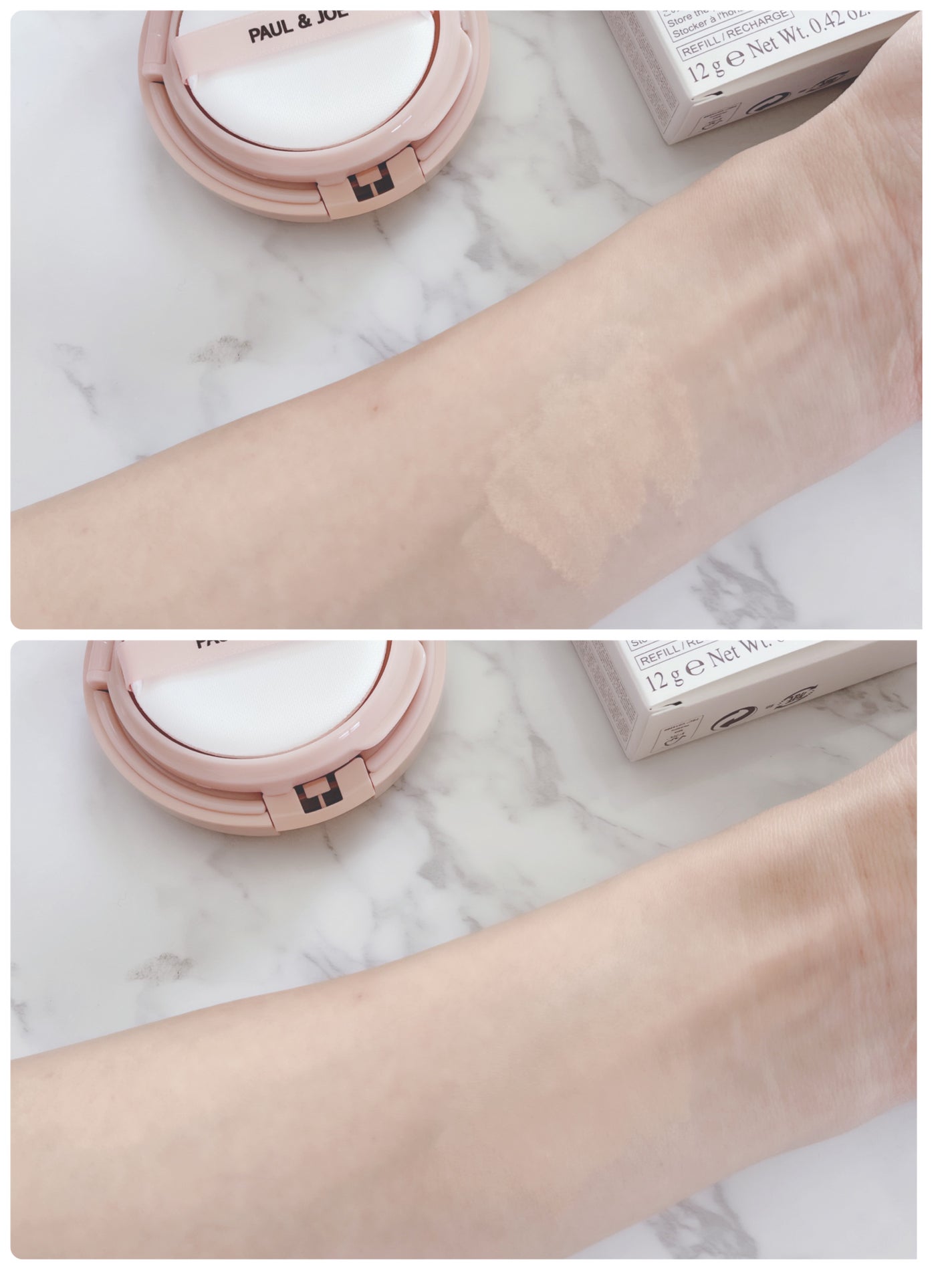 シースルー ヴェール コンパクト/PAUL & JOE BEAUTE/ファンデーションを使ったクチコミ(3枚目)