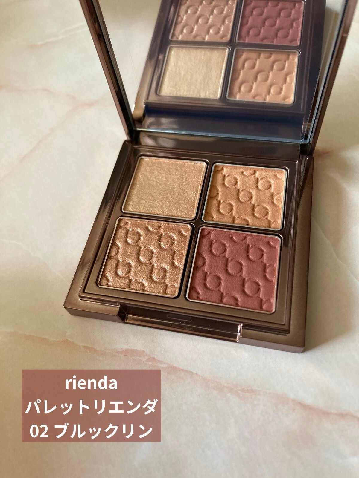パレット rienda/rienda beauty/アイシャドウパレットを使ったクチコミ(1枚目)