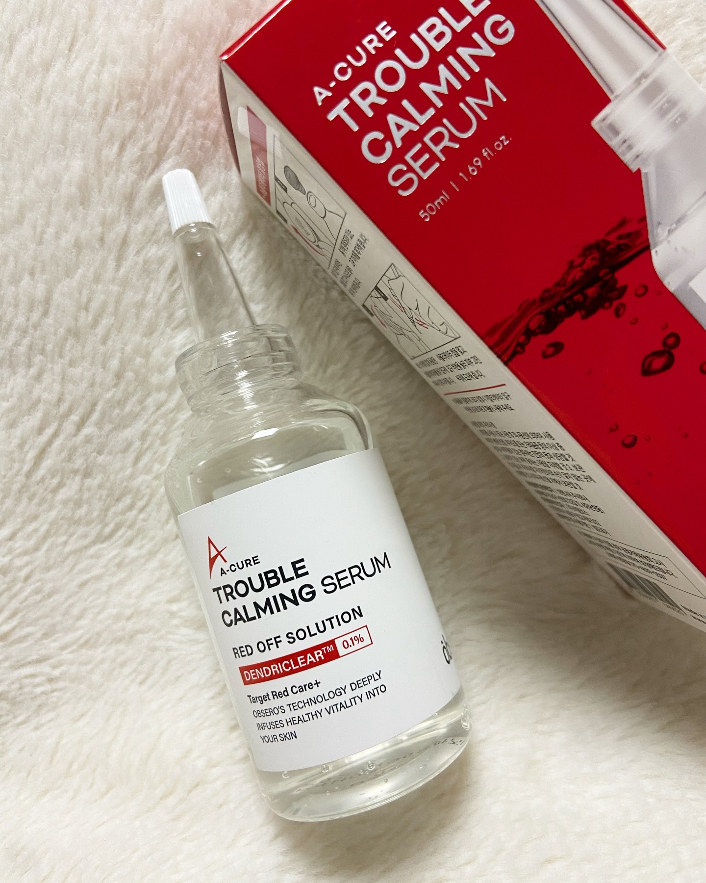 エーキュアトラブルカーミングセラム/obsero/美容液を使ったクチコミ（2枚目）