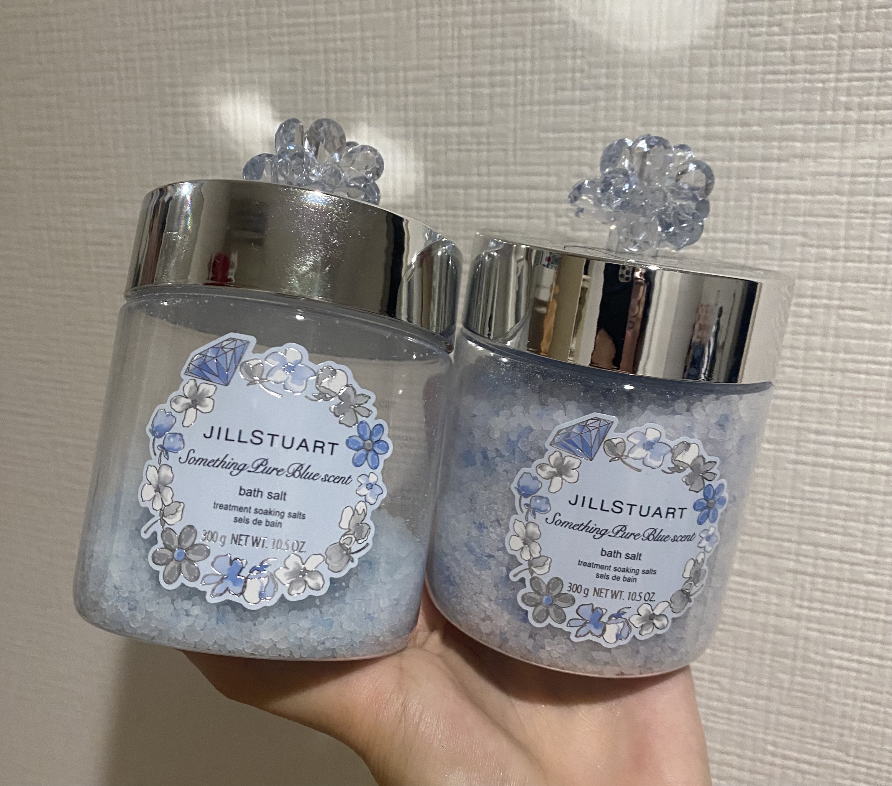 サムシングピュアブルー セント　バスソルト/JILL STUART/無機塩系入浴剤を使ったクチコミ（1枚目）