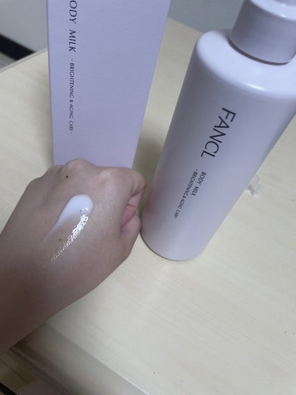 ボディミルク ブライトニング&エイジングケア<医薬部外品>/ファンケル/ボディミルクを使ったクチコミ(9枚目)